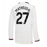 Camisa de Futebol Manchester City Matheus Nunes #27 Equipamento Secundário 2023-24 Manga Comprida